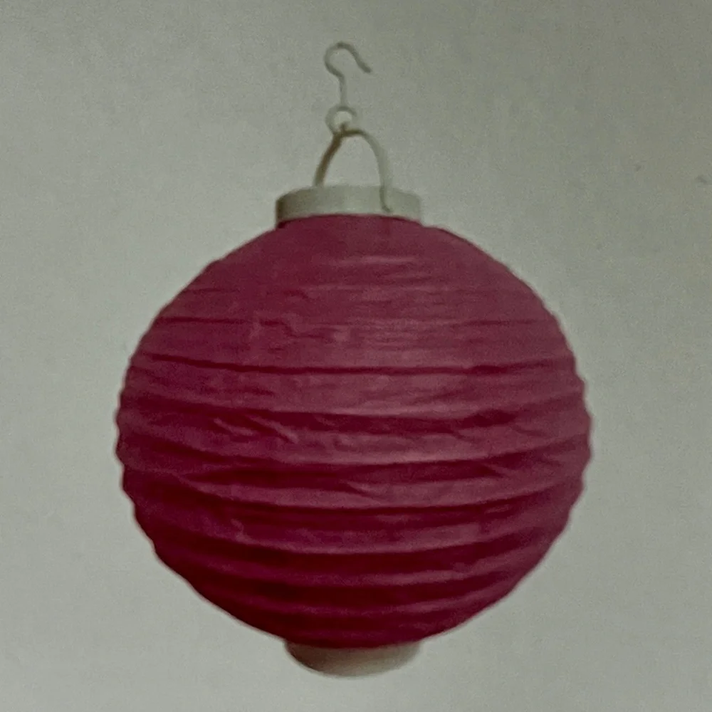 Paper Lantern with LED - Pink